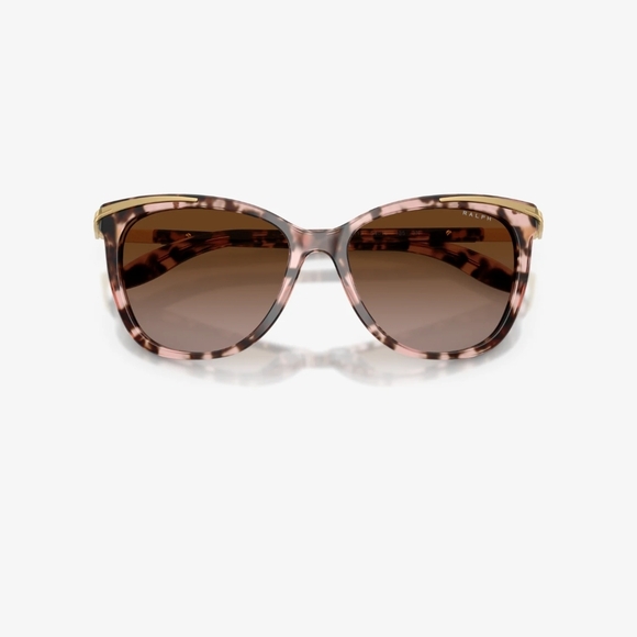 Ralph By Ralph Lauren Pink Tone Tortoise Shell Sunglasses - Picture 7 of 13